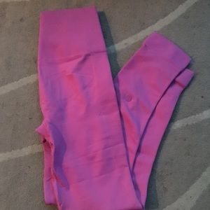 Lululemon Pink Crop Leggings